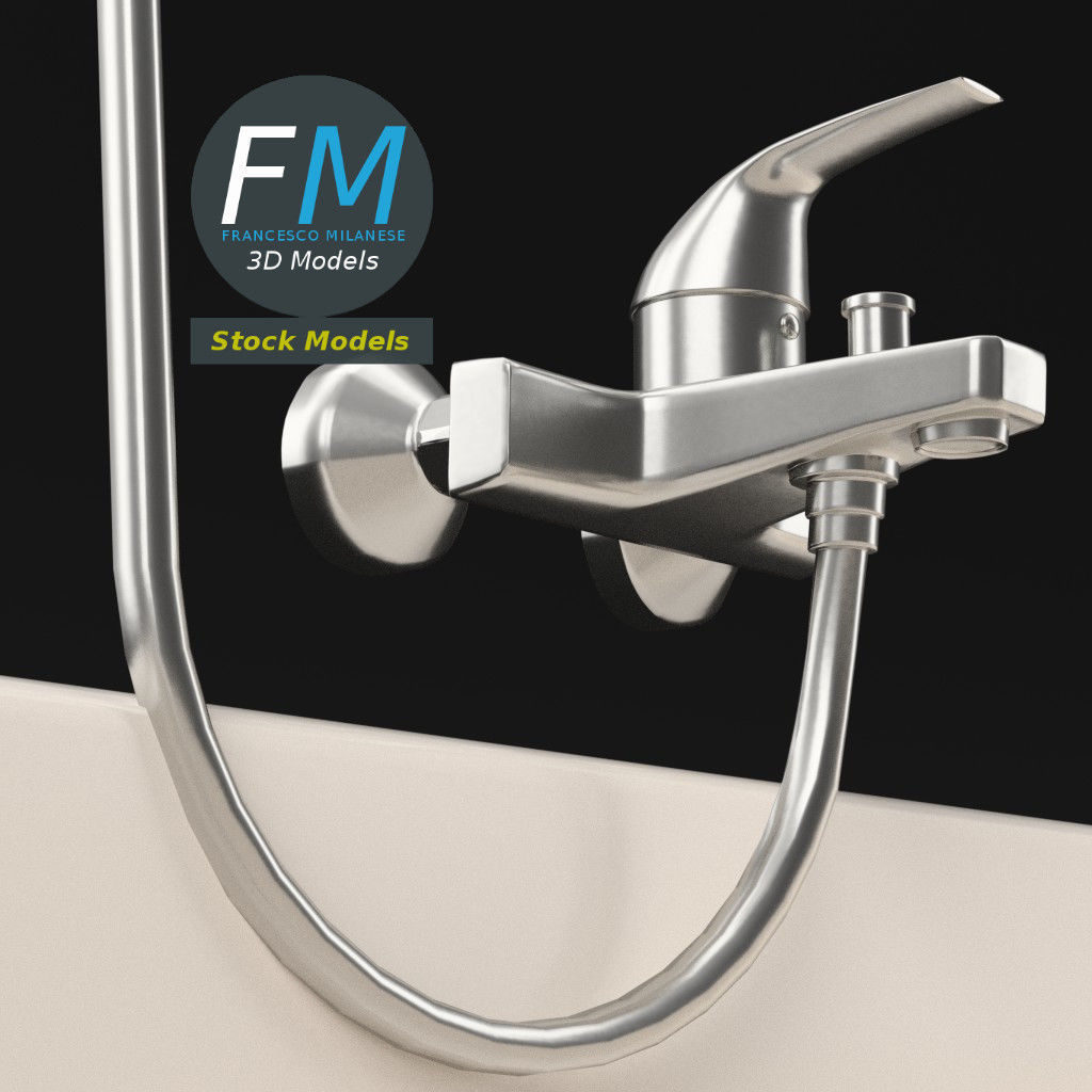 Bathtub 2 3D model_5