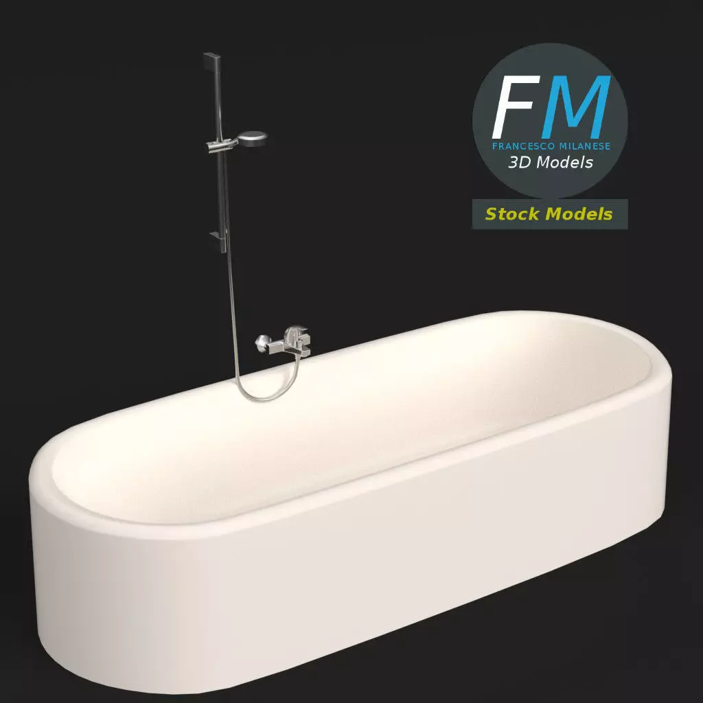 Bathtub 2 3D model_0