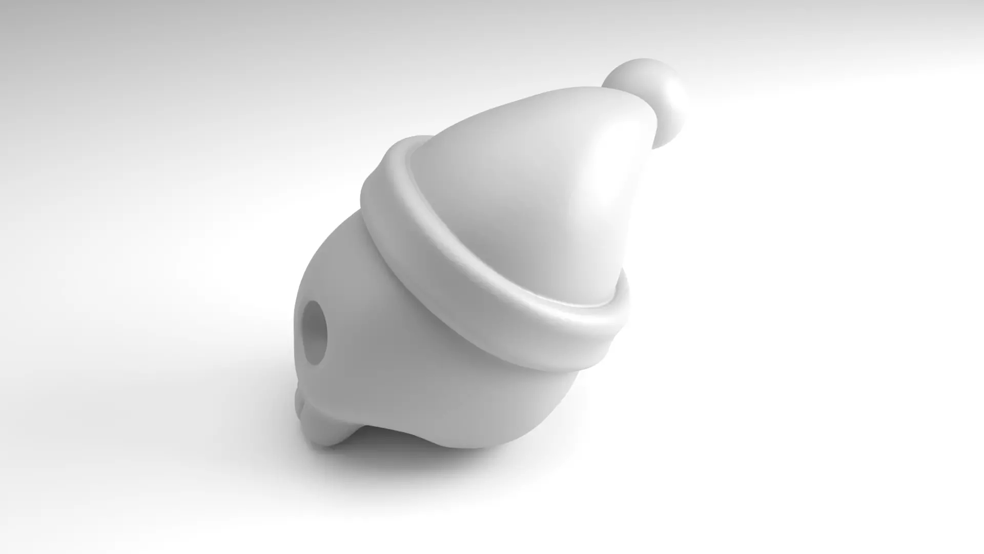 Christmas skull Figure 3D Printable Model 3D print model_6