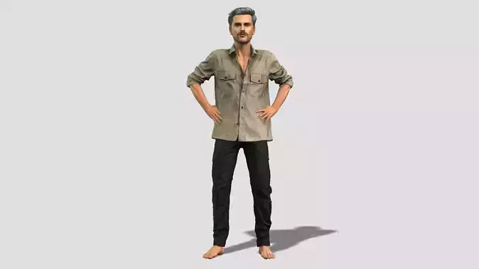 Detailed Realistic 3D Man