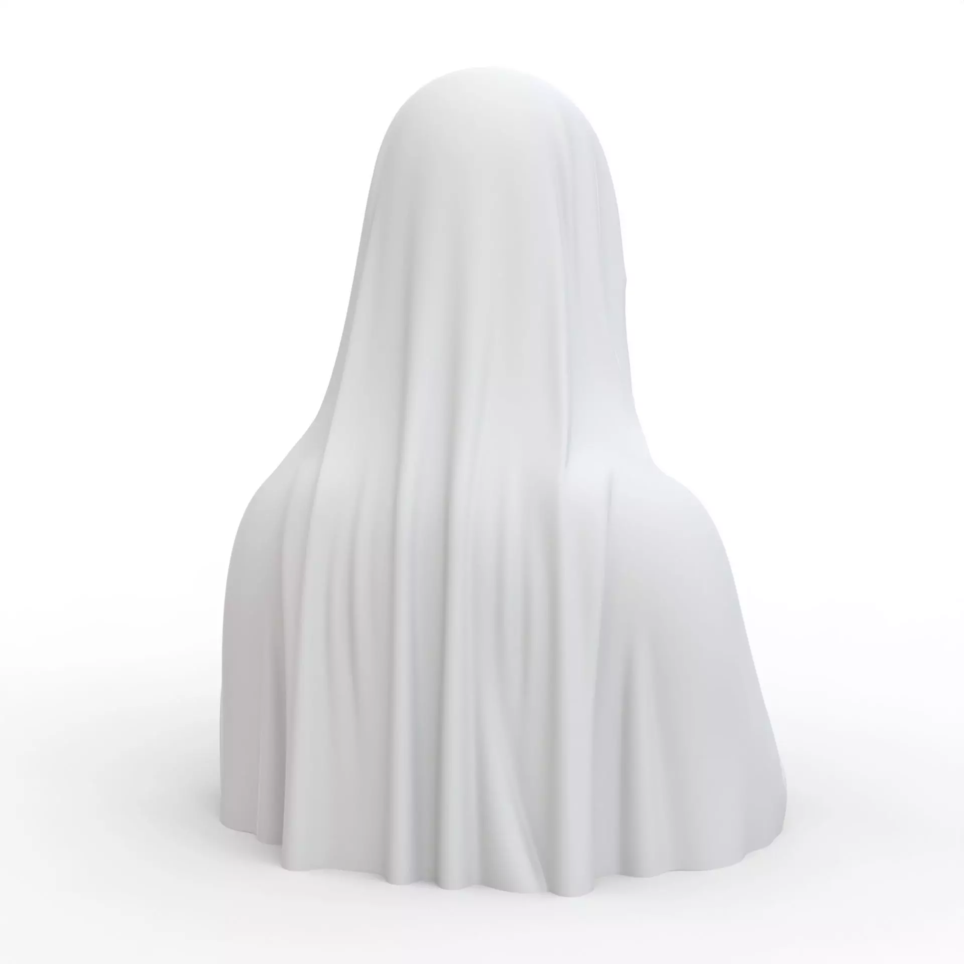 Virgin Mary Bust 3D Model 3D print model_5