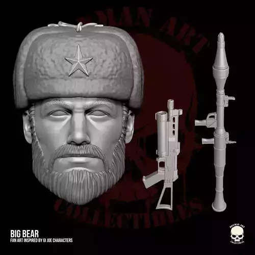 Big Bear GI Joe Fan Art STL Files For Action Figures