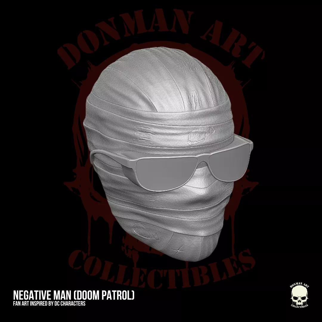 Negative Man DC Fan Art STL Files For Action Figures 3D print model_10