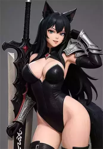 Fantasy Catgirl Warrior