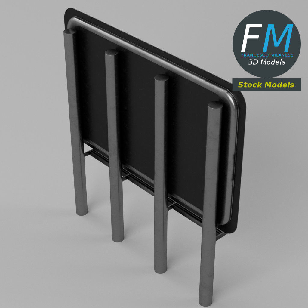 Billboard empty 3D model_5