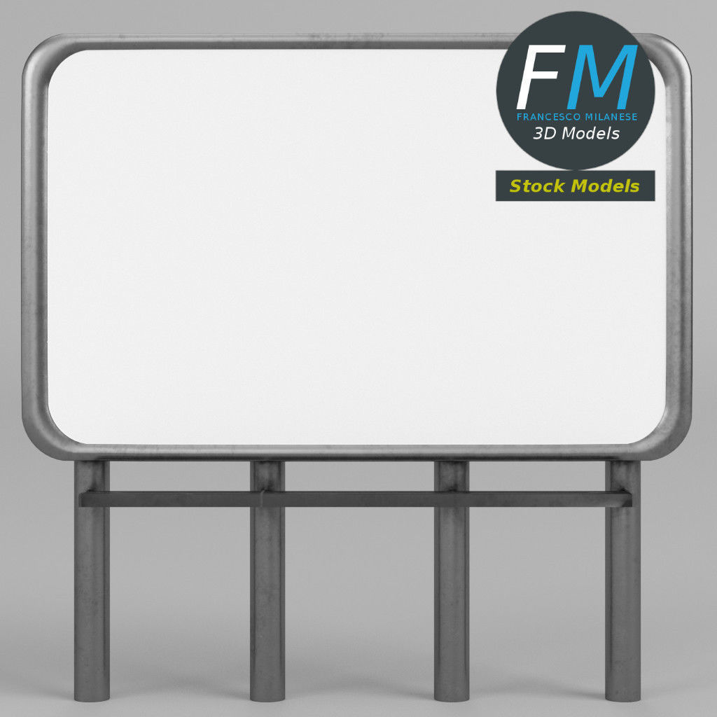 Billboard empty 3D model_3