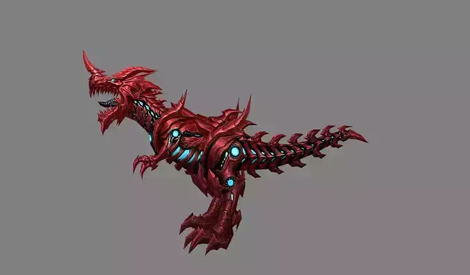 Mount - Dino Type 15 Low-poly 3D model