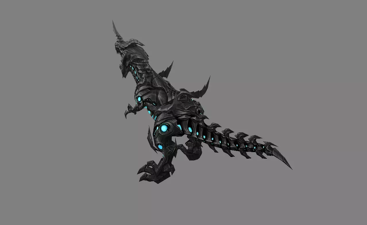 Mount - Dino Type 14 Low-poly 3D model_2