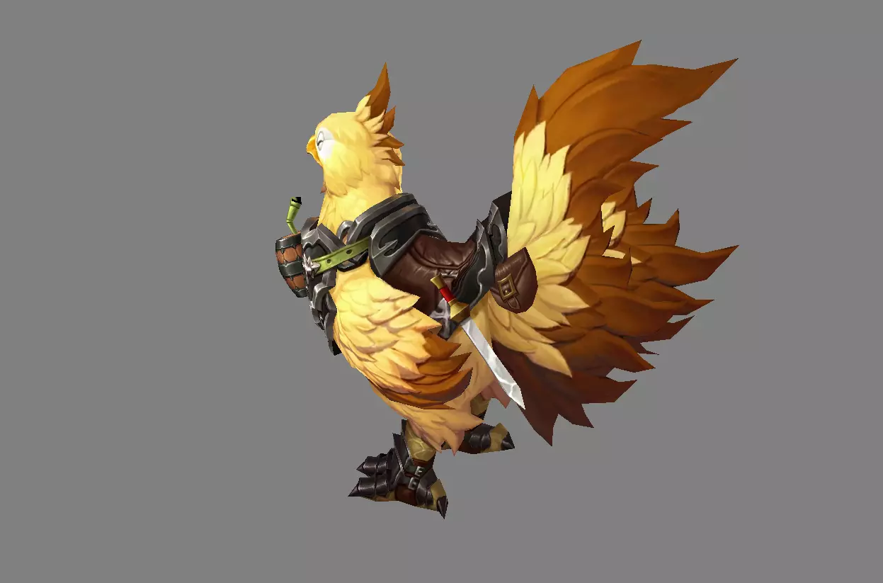 Mount - Dino Type 09 Low-poly 3D model_3