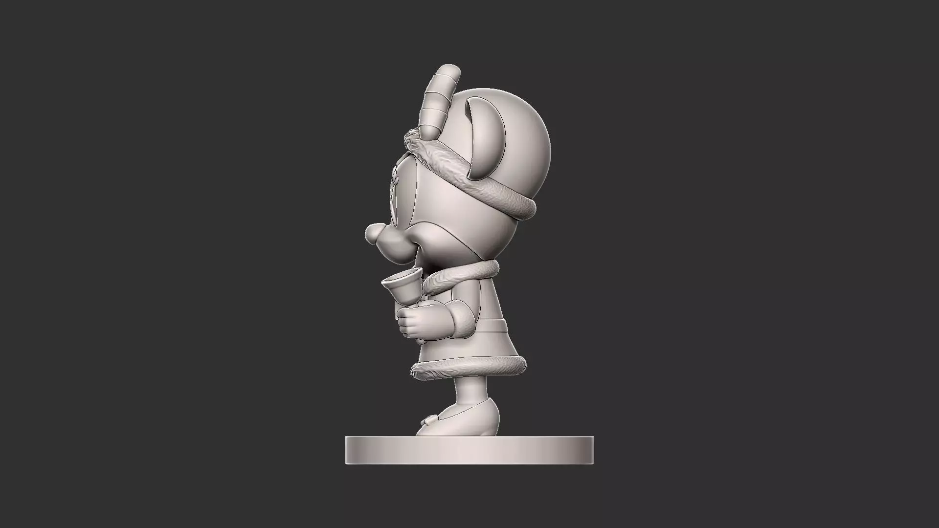 Mini Geek Minnie Mouse Christmas Chibi 3D print model_2