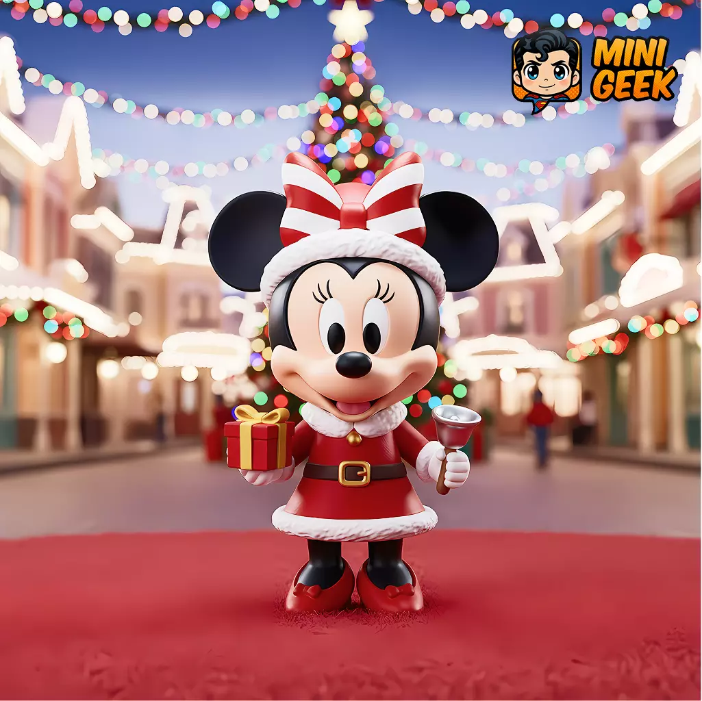 Mini Geek Minnie Mouse Christmas Chibi 3D print model_0