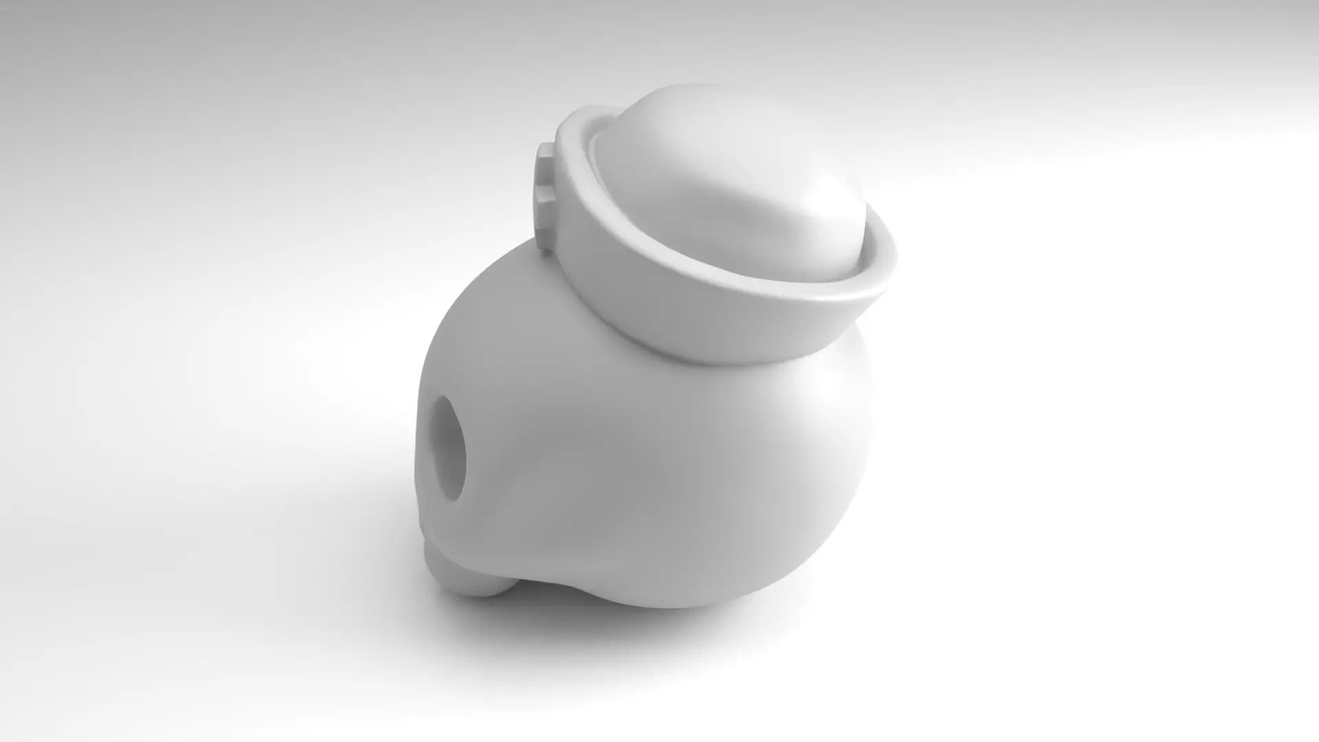 Nurse Skull Figure  3D Printable Model 3D print model_7