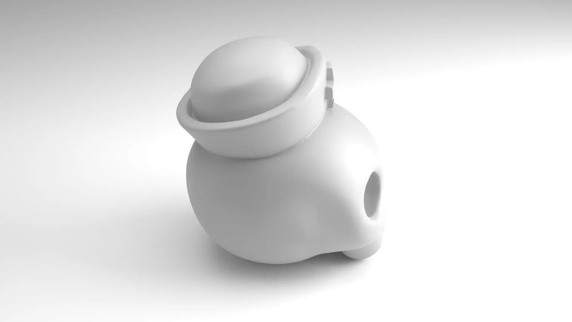 Nurse Skull Figure  3D Printable Model 3D print model_3