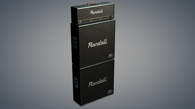 Kirk Hammett Randall guitar Amp 3D model