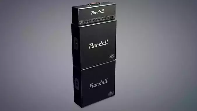 Kirk Hammett Randall guitar Amp 3D model