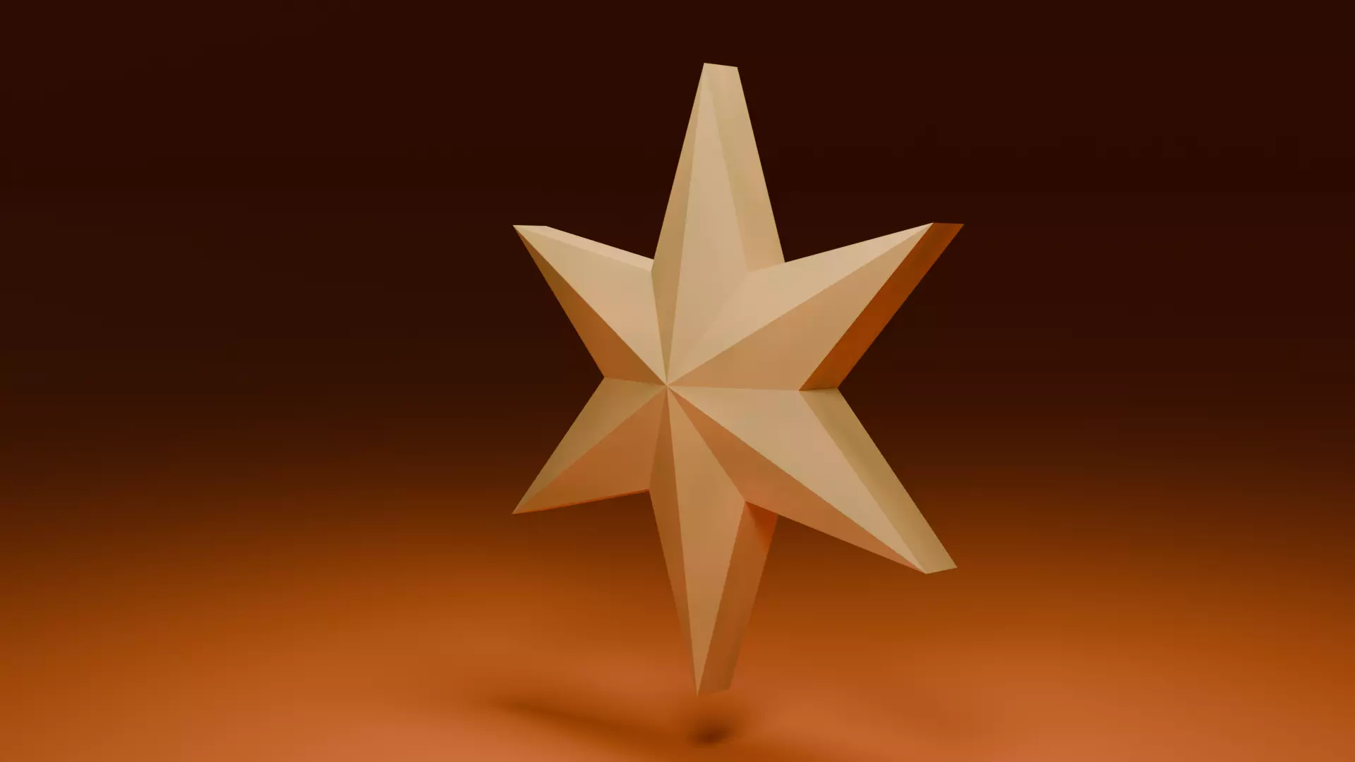 Christmas star Free 3D model_0