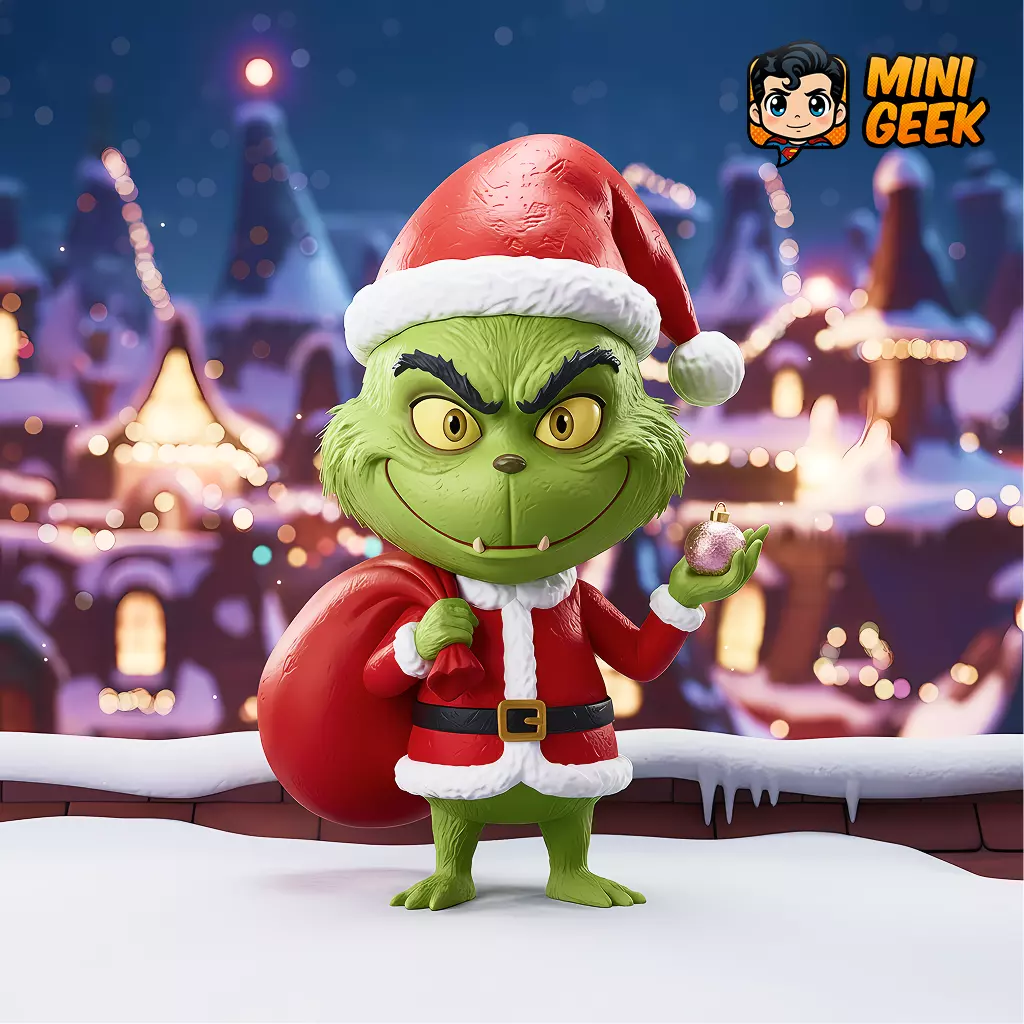 Mini Geek The Grinch Christmas Chibi Free 3D print model_0