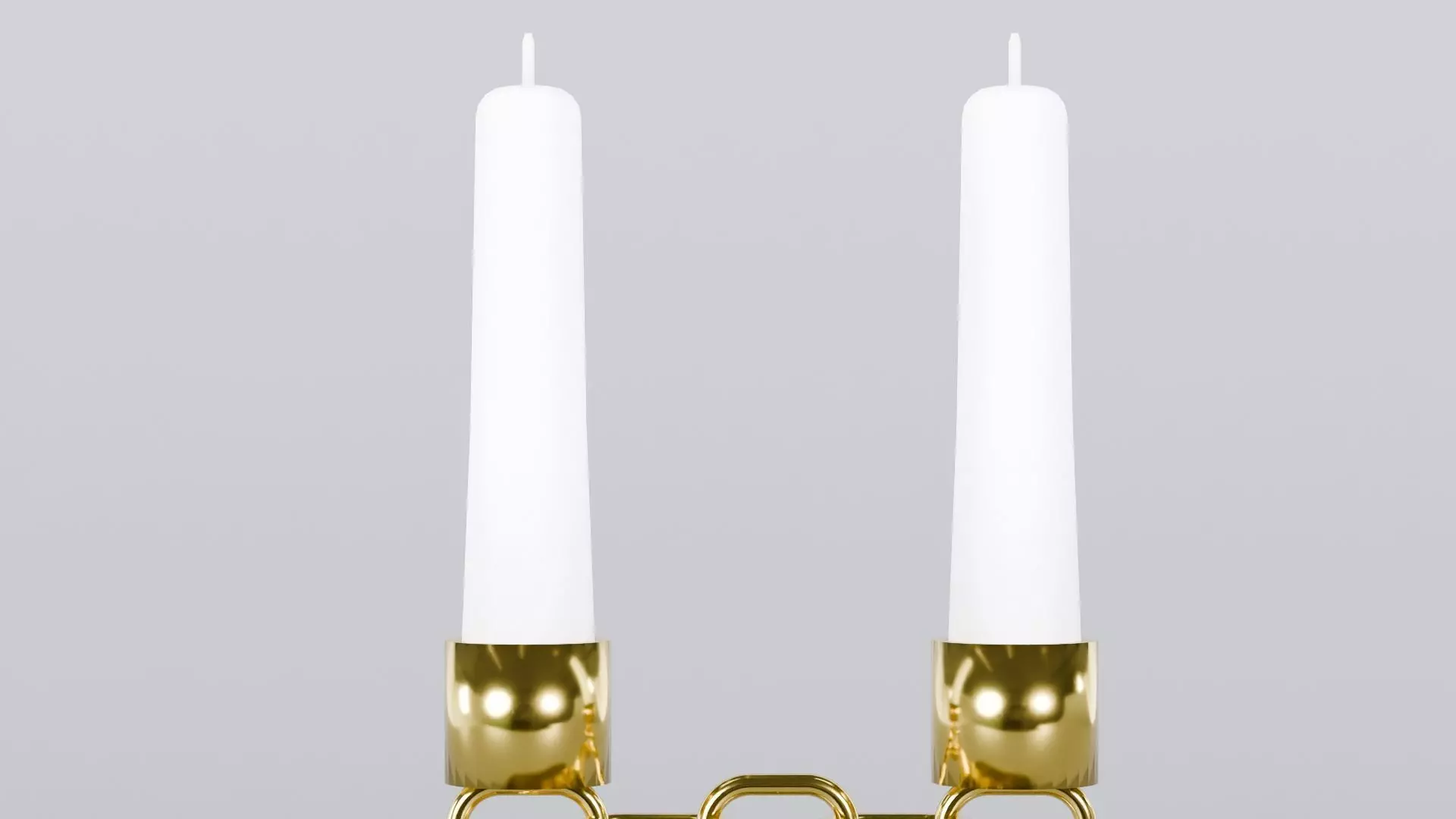 Alphabet E Gold Chain Candleholder 3D Model True 4K PBR Render Low-poly 3D model_4