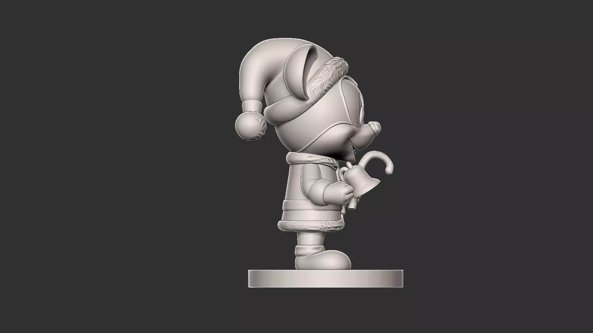 Mini Geek Mickey Mouse Christmas Chibi 3D print model_4