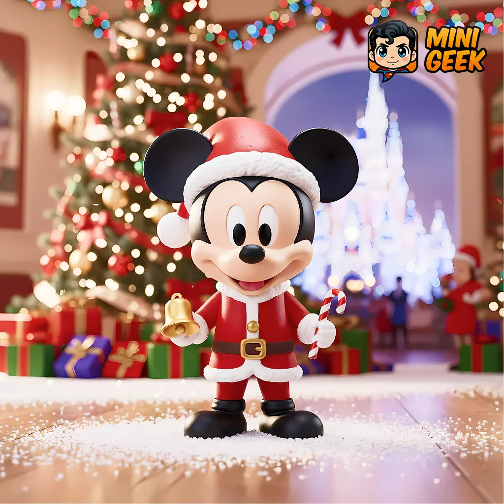 Mini Geek Mickey Mouse Christmas Chibi 3D print model_0