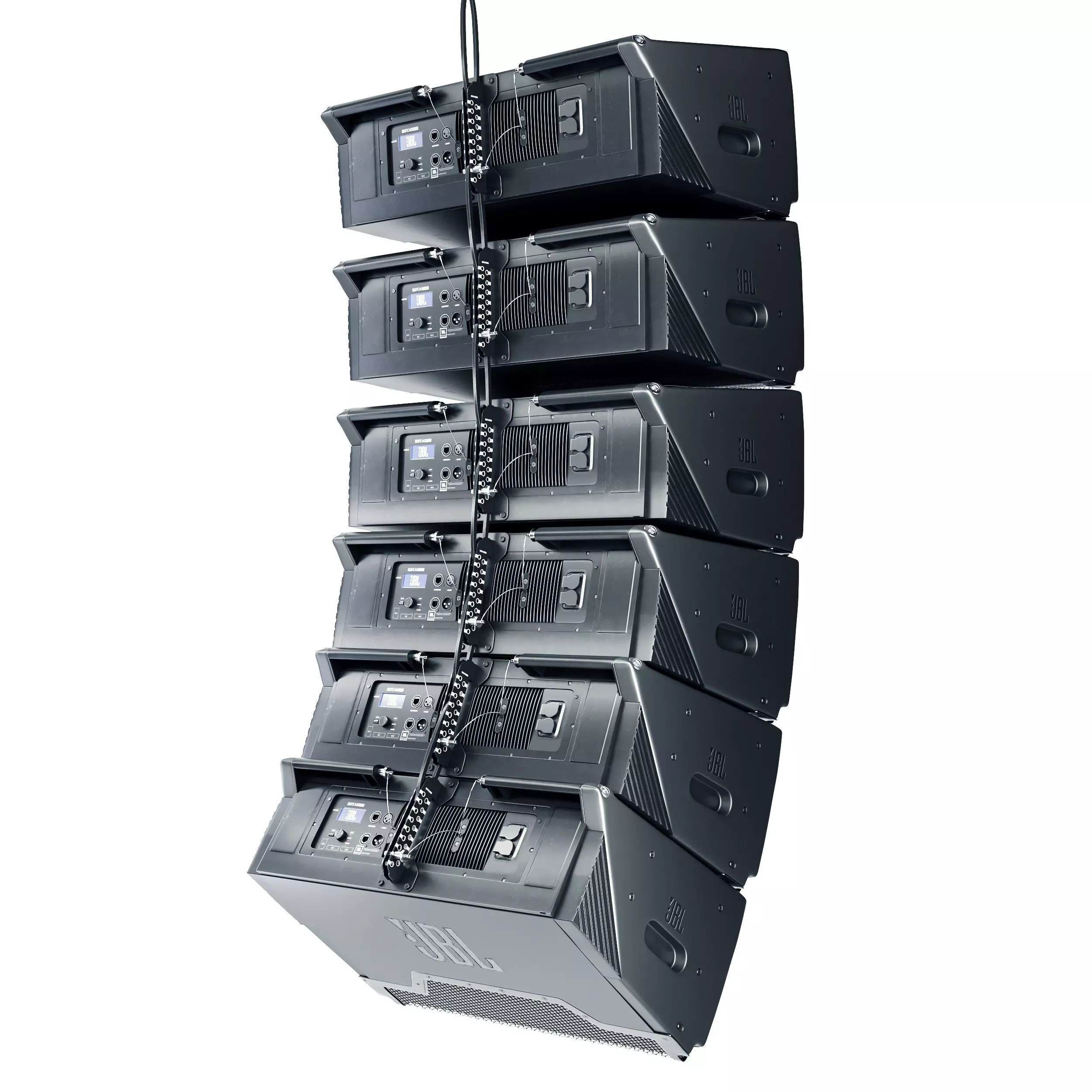 JBL Line Array Loudspeaker System 3D model_1
