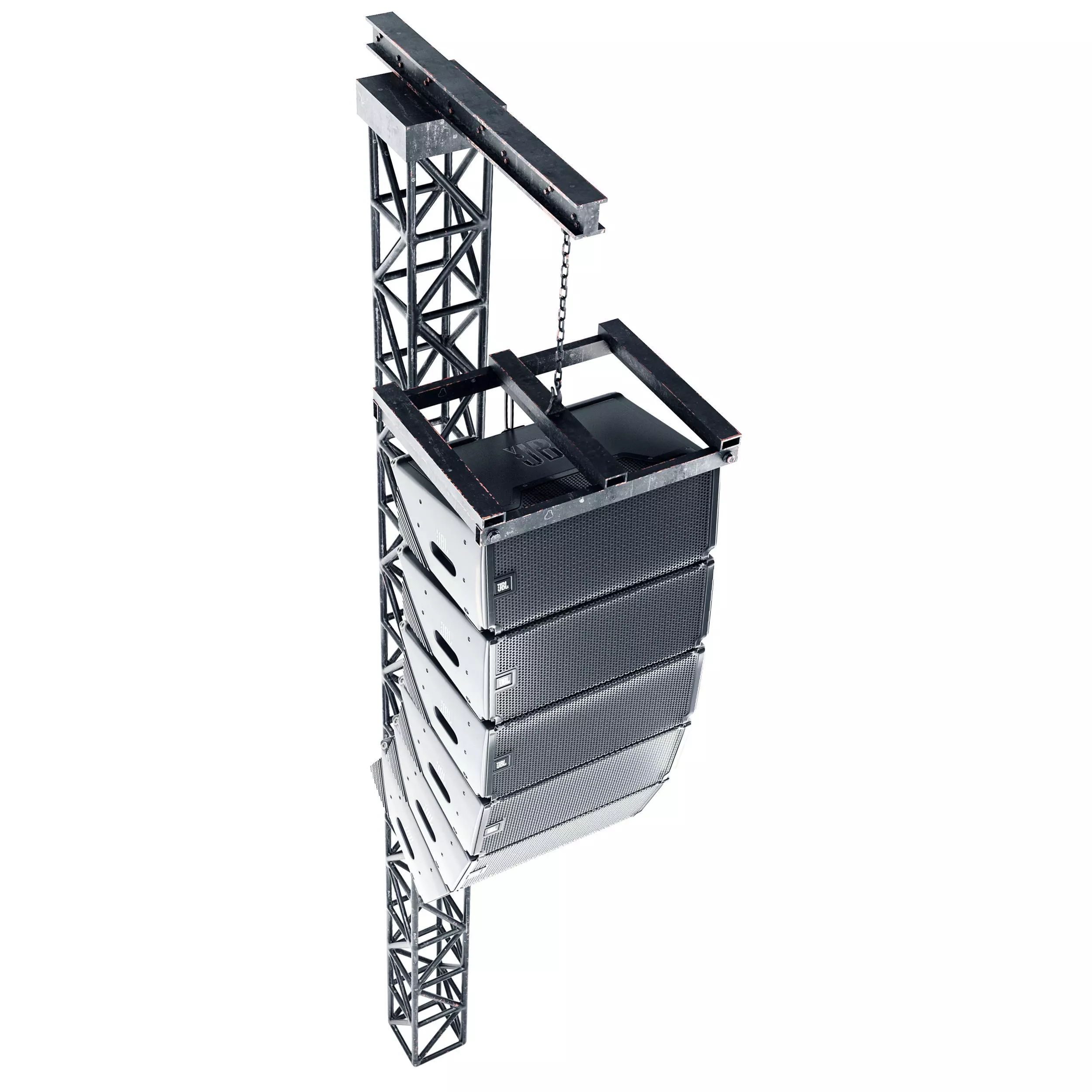 JBL Line Array Loudspeaker System 3D model_3