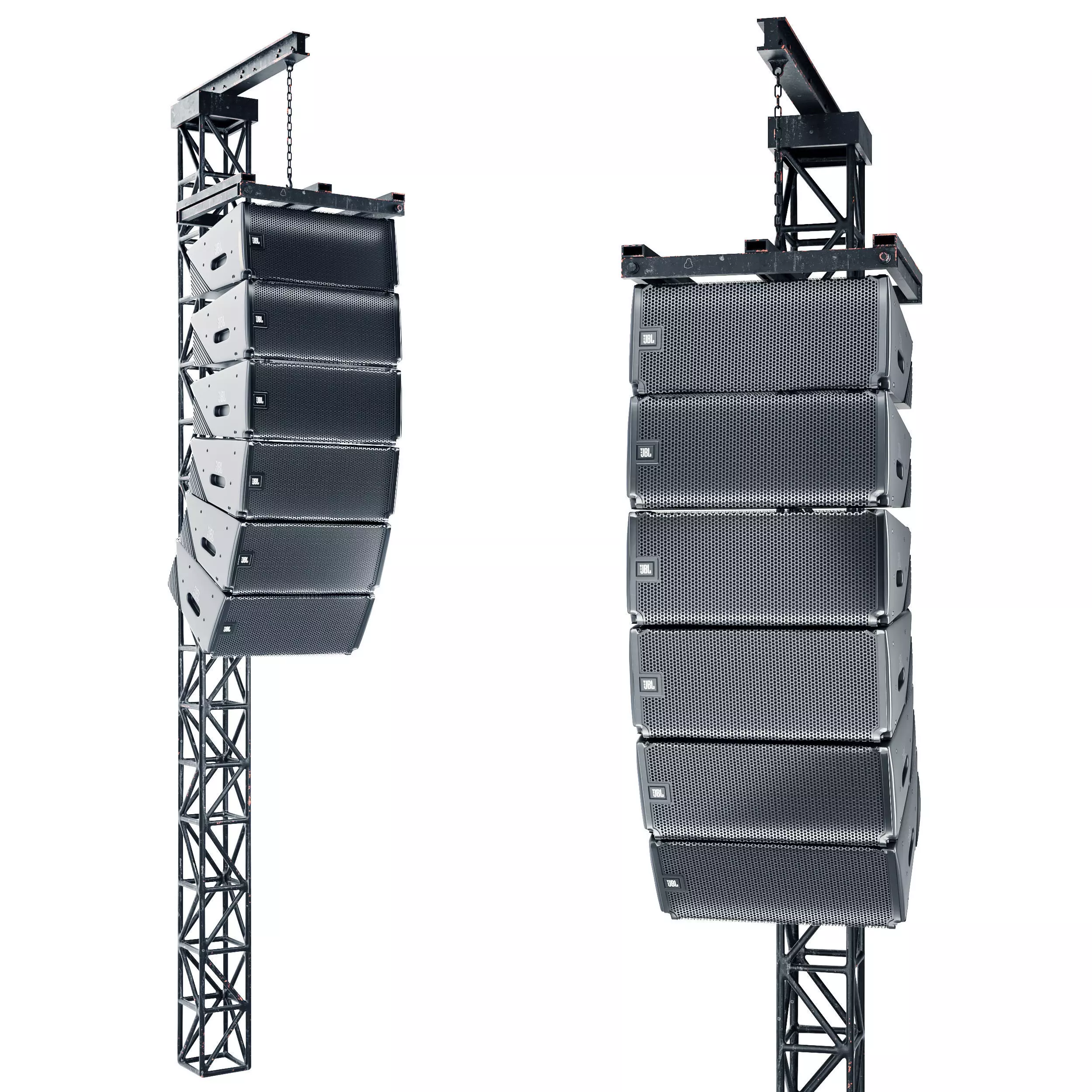 JBL Line Array Loudspeaker System 3D model_0