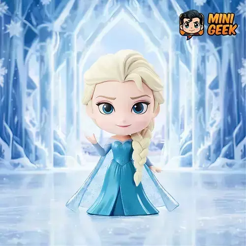 Mini Geek Elsa Chibi 3D print model