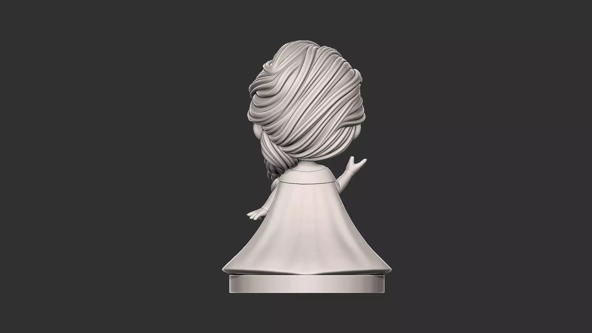 Mini Geek Elsa Chibi 3D print model_3