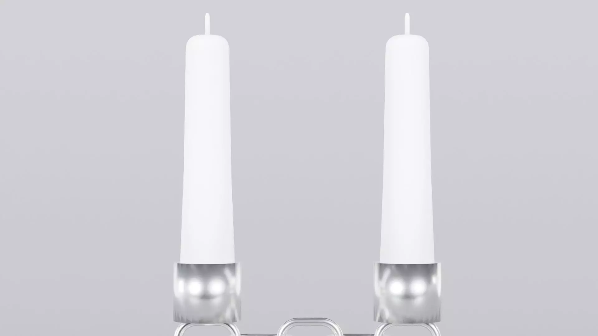 Alphabet E Silver Chain Candleholder 3D Model True 4K PBR Render Low-poly 3D model_4