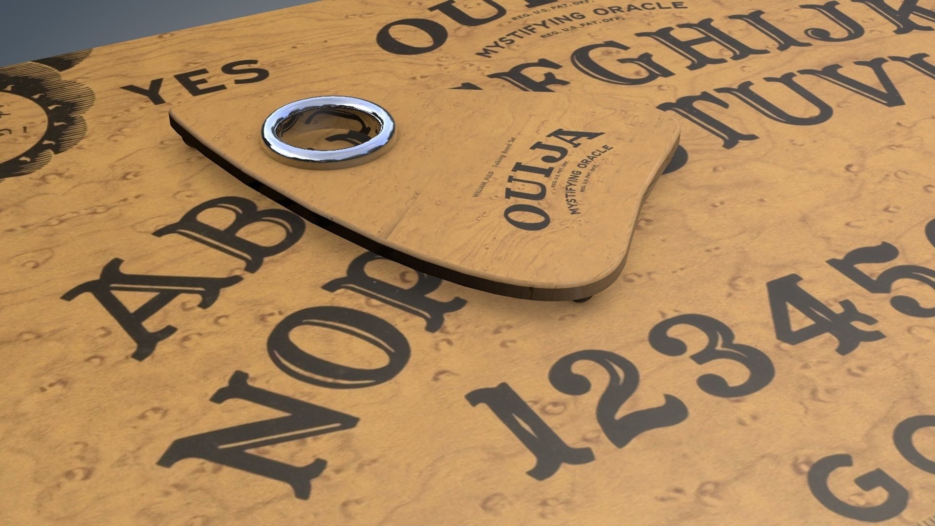 Ouija Board 3D model_1