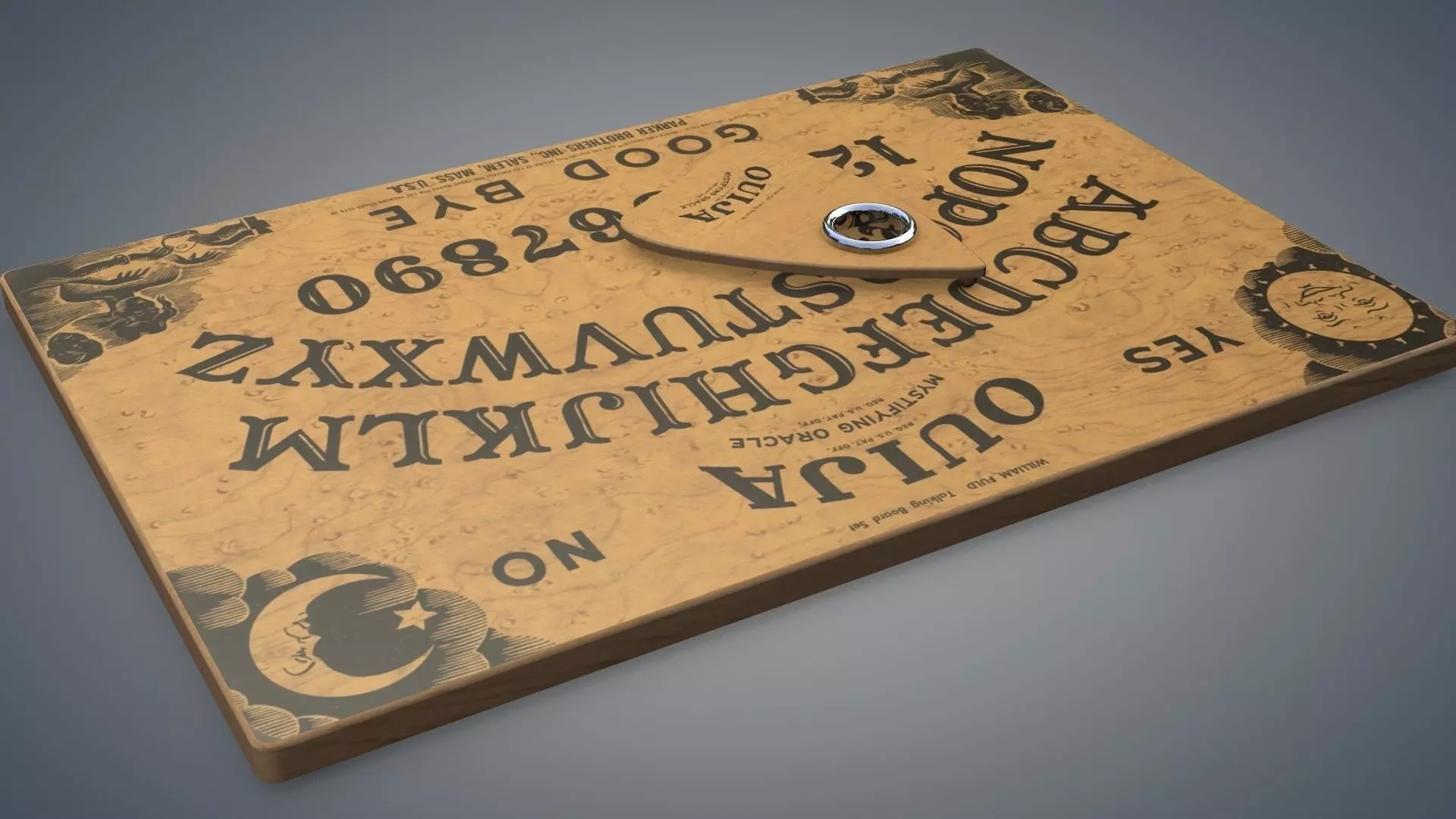 Ouija Board 3D model_0