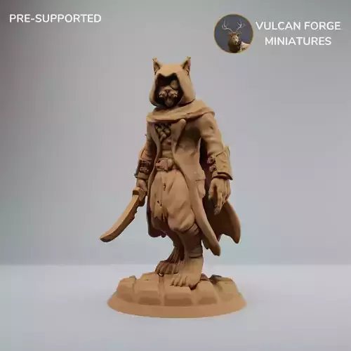 Tabaxi Rogue Tabaxi with knife 