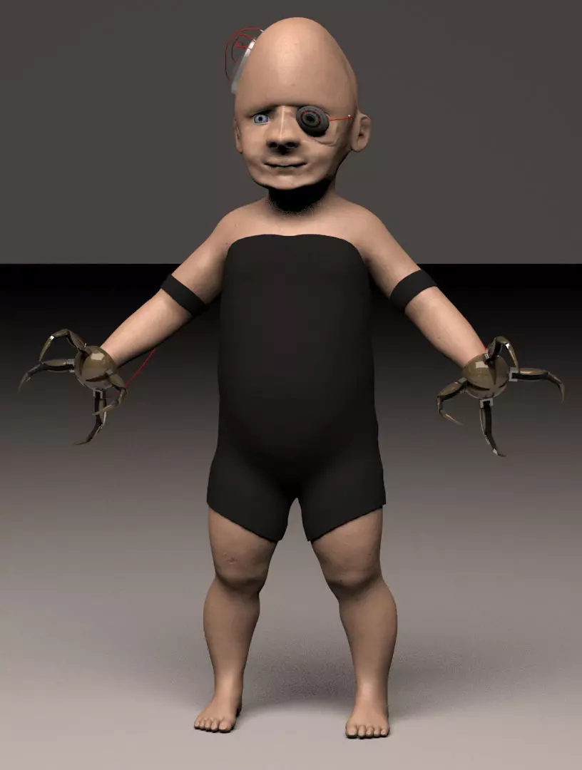 Babybot X-1 aka Keith 3D model_0