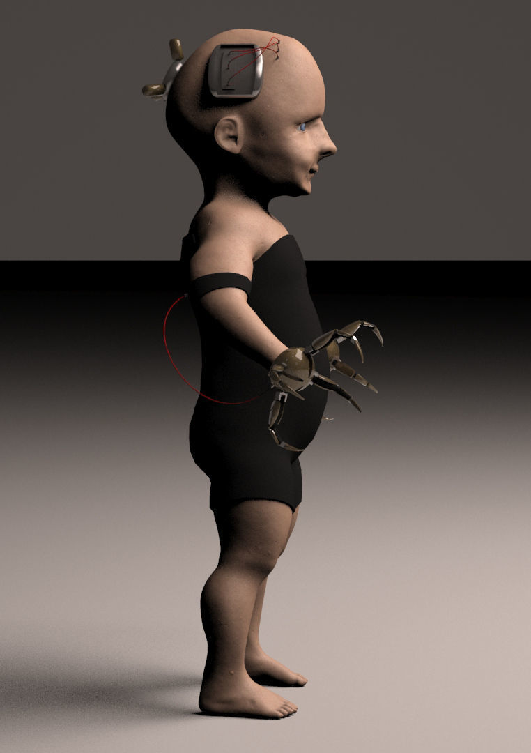 Babybot X-1 aka Keith 3D model_3