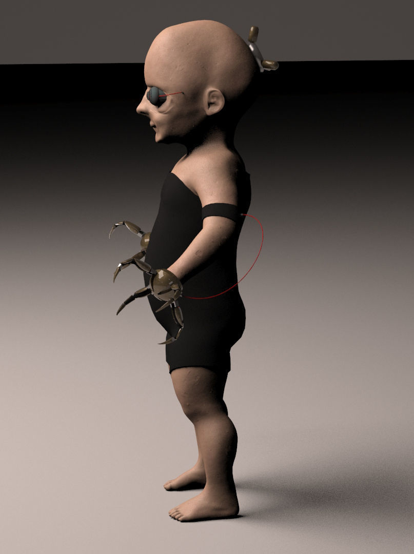 Babybot X-1 aka Keith 3D model_2