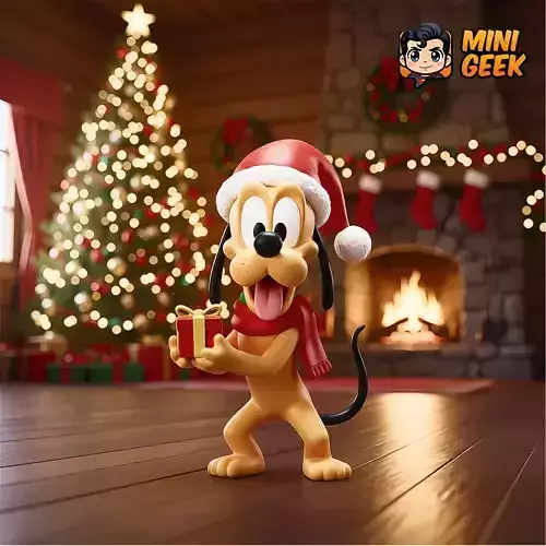 Mini Geek Pluto Christmas Chibi 3D print model