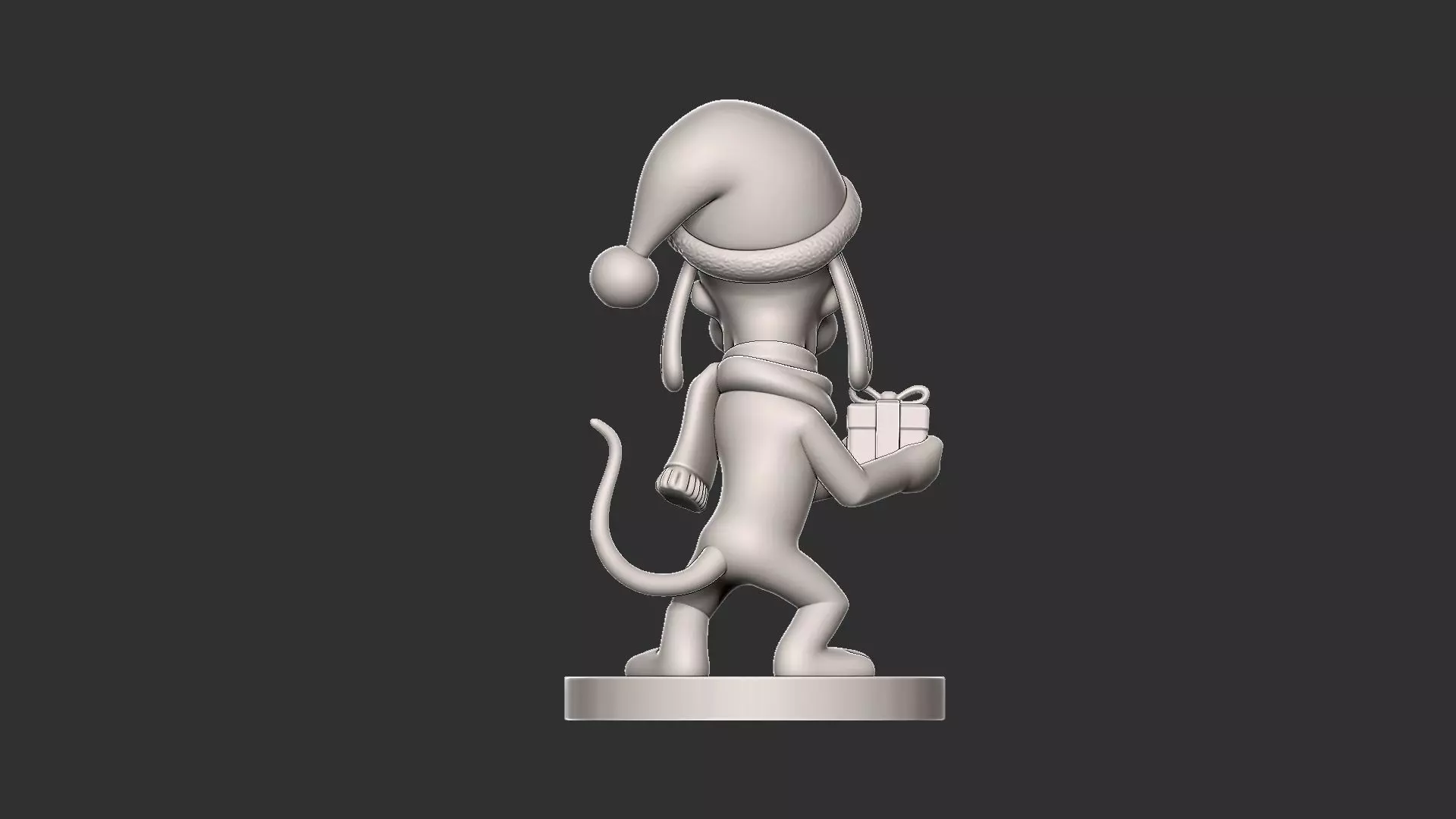 Mini Geek Pluto Christmas Chibi 3D print model_3
