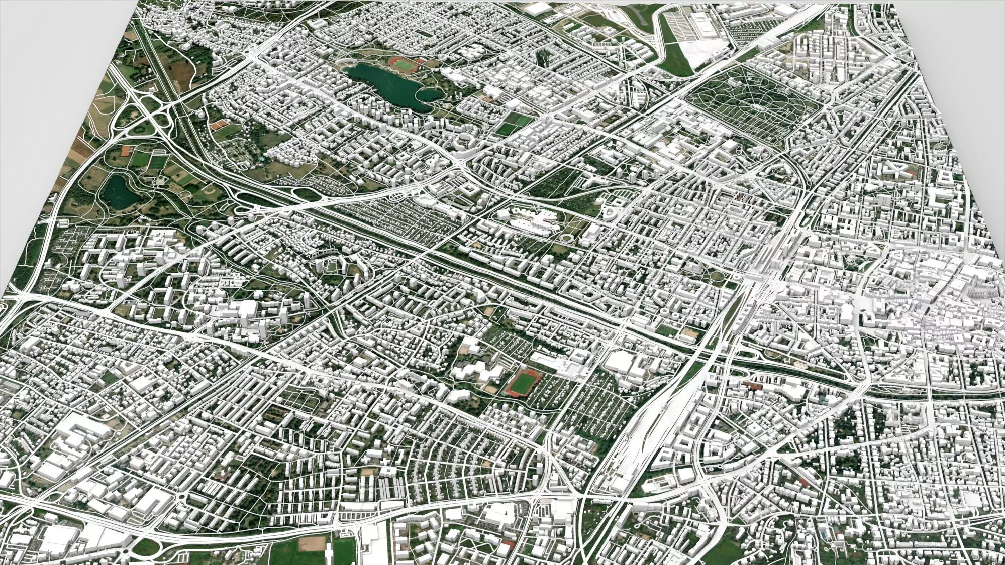 Cityscape Freiburg im Breisgau Germany 3D model_2