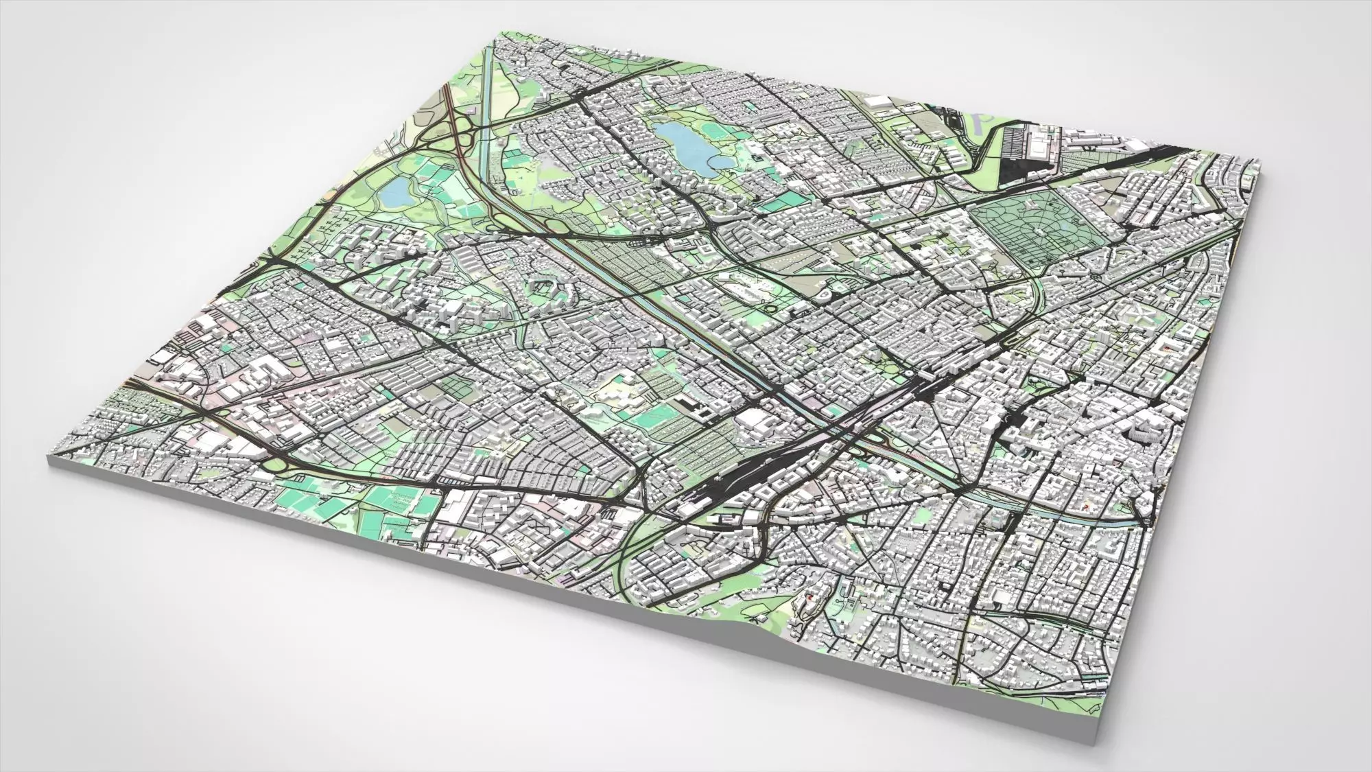 Cityscape Freiburg im Breisgau Germany 3D model_5