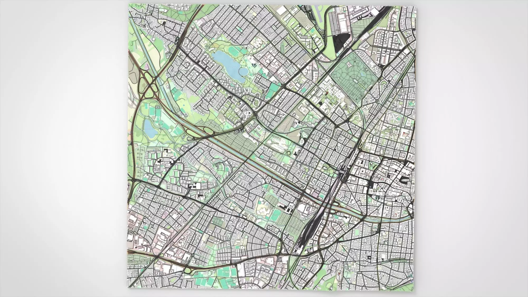 Cityscape Freiburg im Breisgau Germany 3D model_9