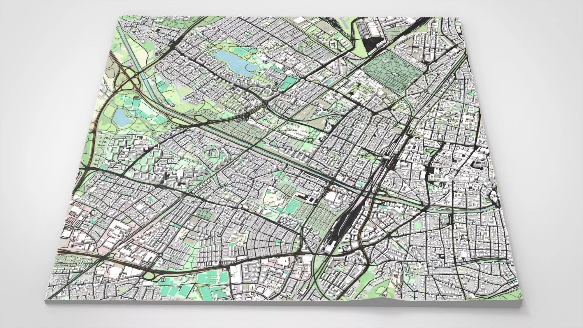 Cityscape Freiburg im Breisgau Germany 3D model_0