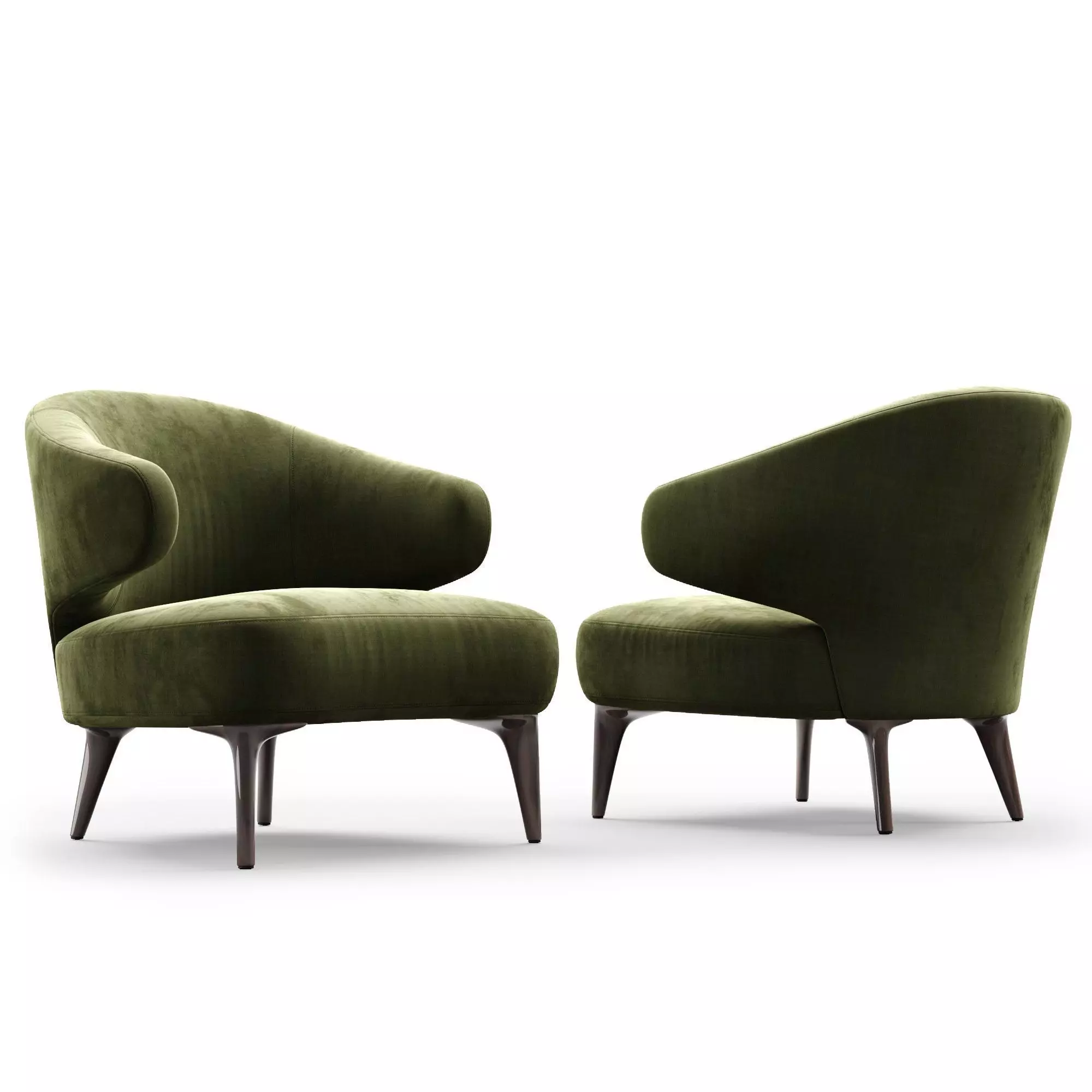 Armchair Minotti Aston  3D model_2