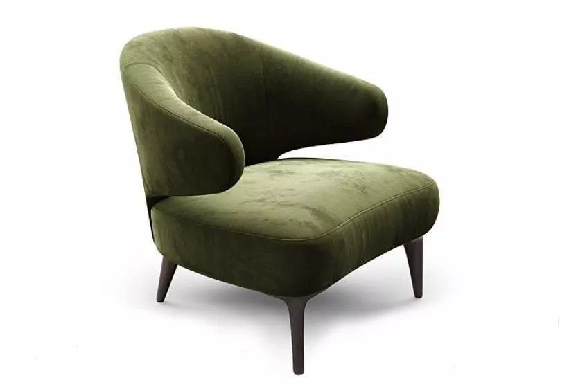 Armchair Minotti Aston  3D model_1