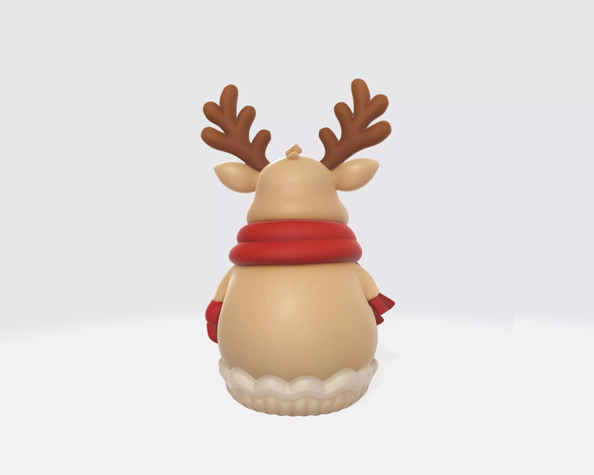 Cute Christmas Reindeer Figurine Holiday Reindeer Winter 3D print model_6
