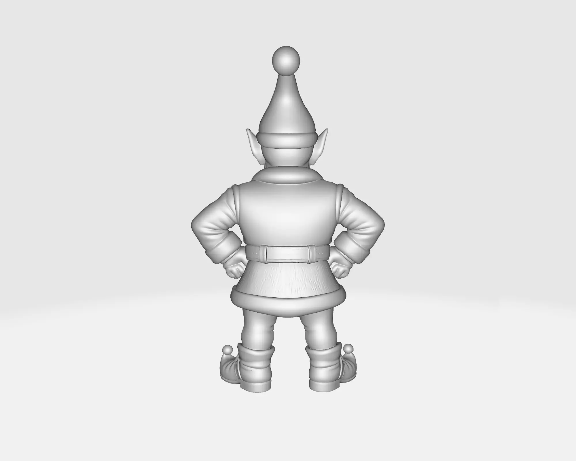 Christmas Elf Figurine Funny Holiday Elf Statue Christmas Decor 3D print model_3