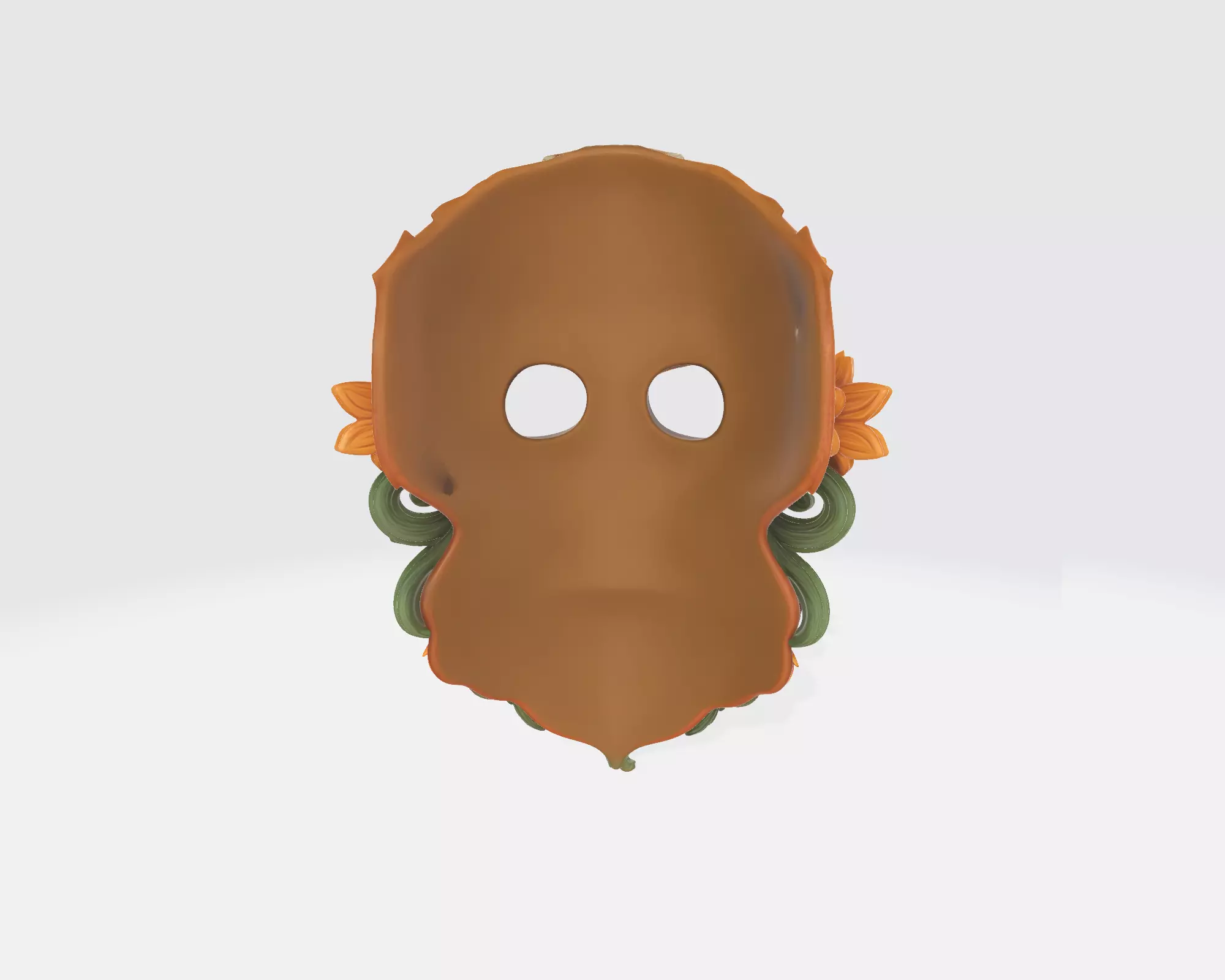 Vibrant Day of the Dead Sugar Skull Mask Colorful Calavera 3D print model_7