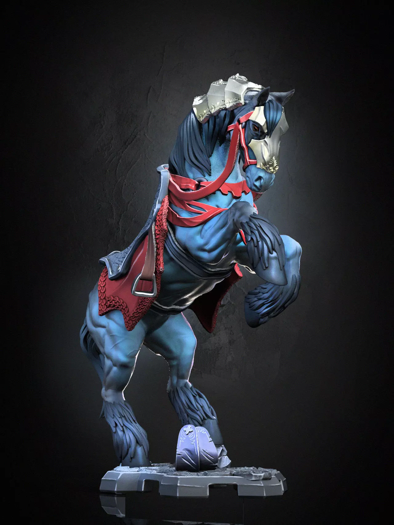 Braford Unmounted 3D print model_21