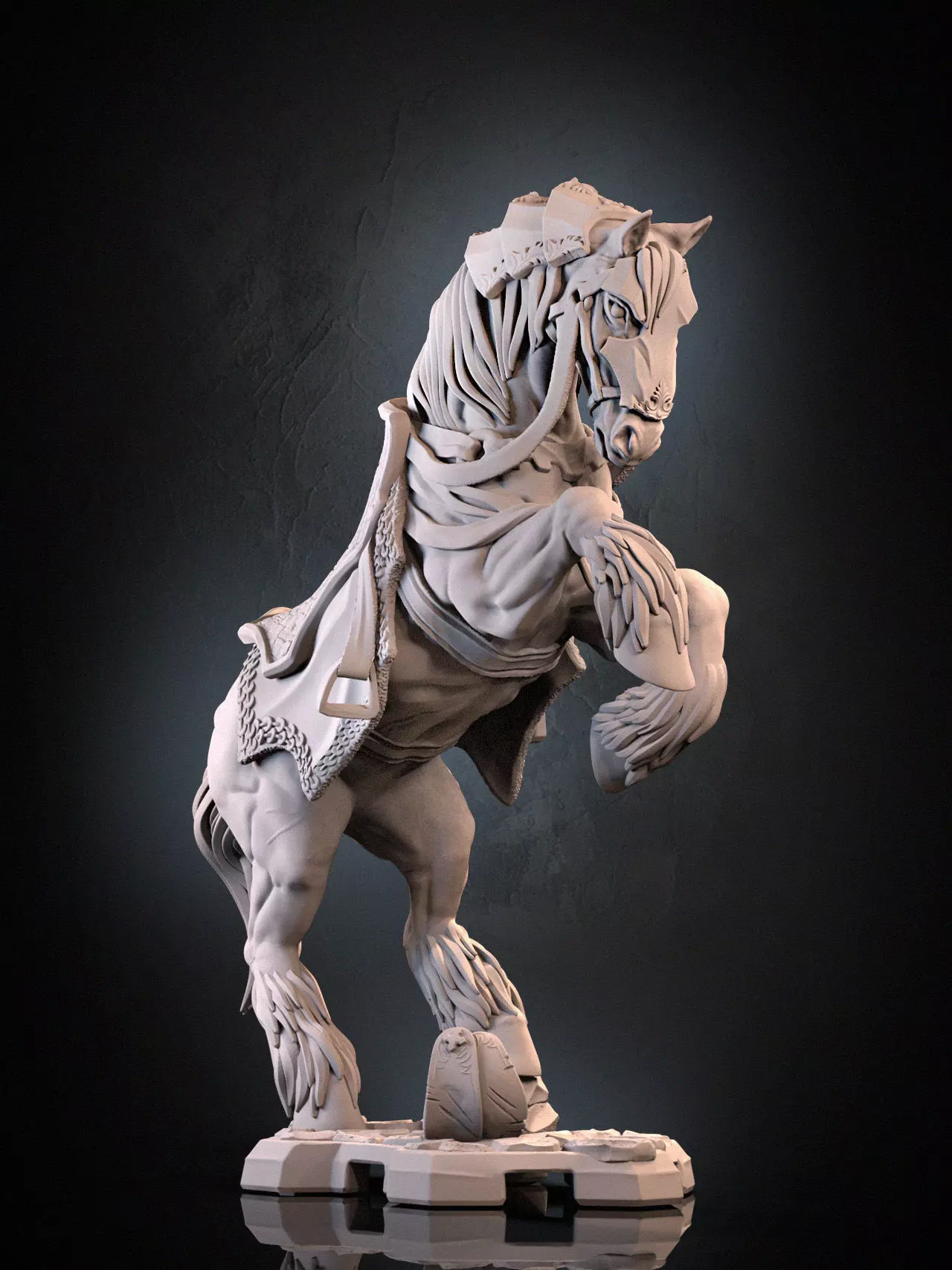 Braford Unmounted 3D print model_29