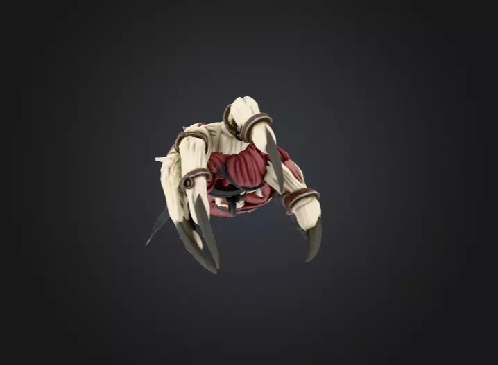 Dreadclaw Gauntlet Low-poly 3D model_2